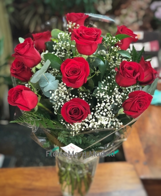 Ramo de 12 Rosas | Enviar Rosas Rojas a Domicilio